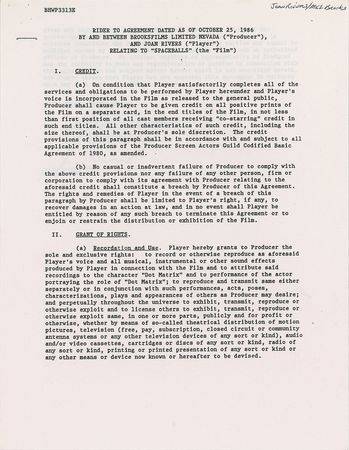 Lot #8212 Spaceballs Set of Five Signed Documents - Image 2