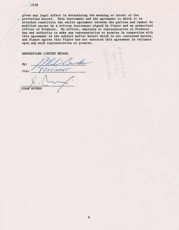 Lot #8212 Spaceballs Set of Five Signed Documents - Image 3