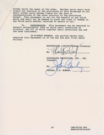 Lot #8212 Spaceballs Set of Five Signed Documents - Image 10