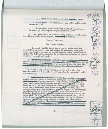 Lot #8377 The Osmond Brothers Signed Document - Image 3