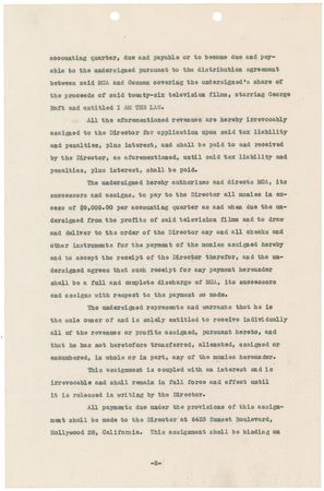 Lot #8111 Lou Costello Signed Document - Image 3