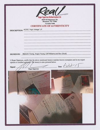 Lot #8357 AC/DC Signed Album - Image 3