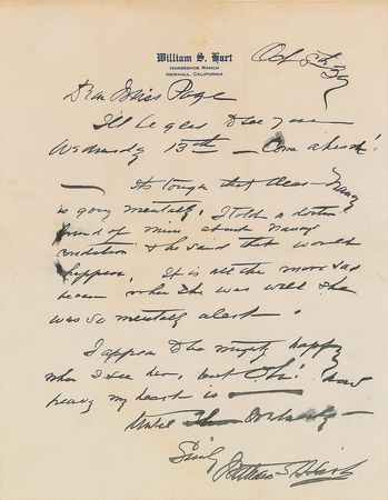 Lot #762 William S. Hart - Image 1