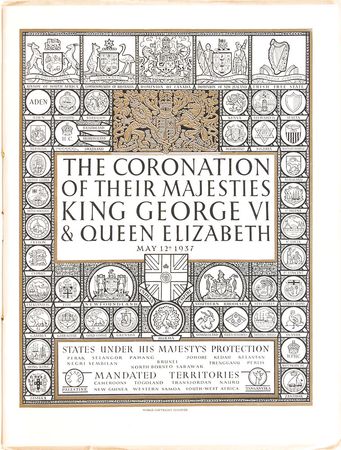 Lot #8173 Clifton Webb?s King George VI and Queen Elizabeth Coronation Program - Image 2