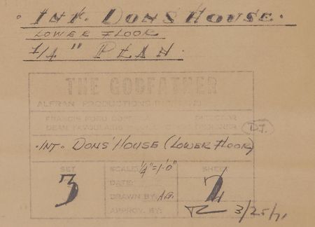 Lot #8184 Godfather Collection of (16) Blueprints for the Construction of the Corleone Family ?Mall? - Image 9