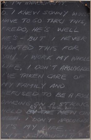 Lot #8188  Godfather Pair of Oversized Cue Cards From ?Transition of Power? Scene - Image 1