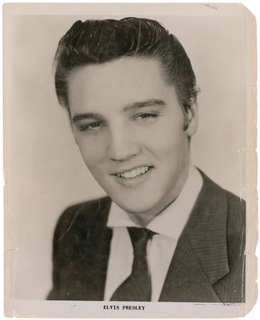 Lot #8260 Elvis Presley Signed Photograph - Image 1