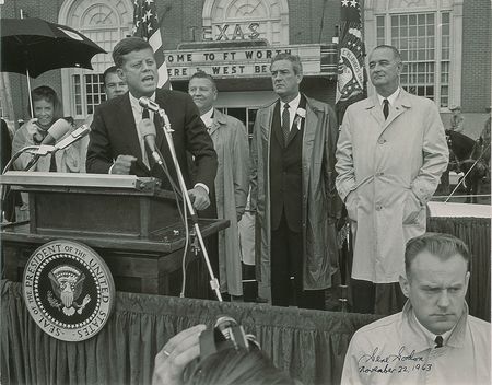 Lot #8061 John F. Kennedy Oversized Fort Worth Photograph by Gene Gordon - Image 1