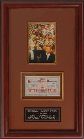 Lot #8016 Kennedy 1960 Democratic National Convention Ticket - Image 1