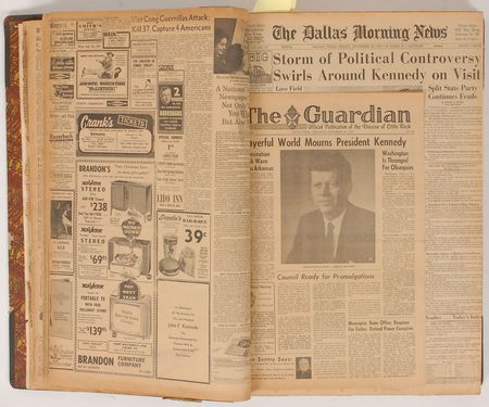 Lot #8068  Kennedy Assassination Scrapbook - Image 2