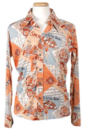 Lot #953 Jimi Hendrix Experience: Unique shirt signed by Jimi backstage at his only New Orleans stop - Image 1