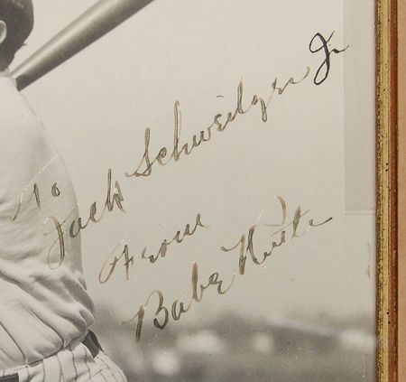Lot #1154 Babe Ruth: The Yankee legend practices his world-famous swing in 1928 - Image 3