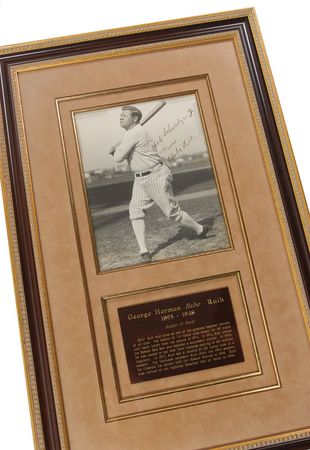 Lot #1154 Babe Ruth: The Yankee legend practices his world-famous swing in 1928 - Image 5