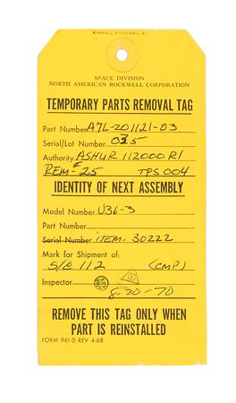 Lot #430 Al Worden’s A7L Spacesuit Neck Dam Assembly Neck Dam Assembly - Image 2