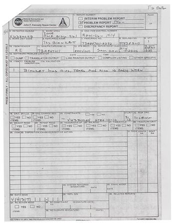 Lot #9504  Space Shuttle Columbia Multi-Layer Insulation - Image 4