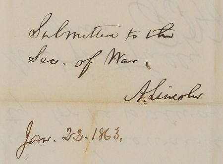 Lot #22 Abraham Lincoln: Endorsing an appointment request for “an original Republican,” Grant’s battlefield surgeon - Image 2