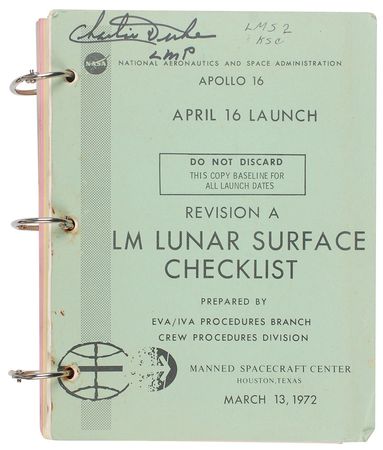 Lot #409 Charlie Duke: Surface training for man’s fifth lunar landing - Image 1
