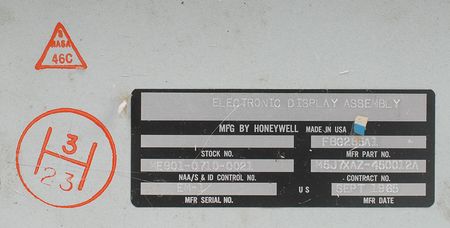Lot #437 Apollo CM Block I Prototype EDA Electronic Display Assembly - Image 5