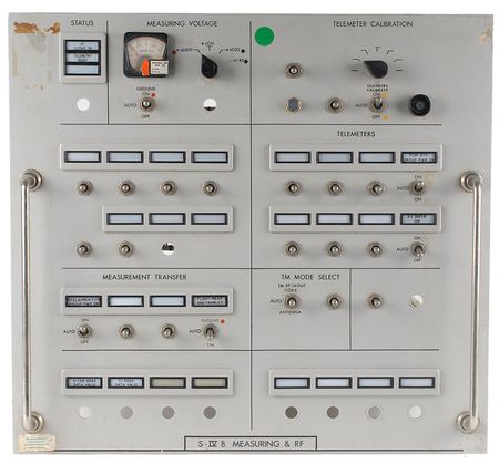 Lot #444 KSC Saturn S-IVB Measuring and RF Panel Indicator Panel - Image 1