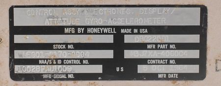 Lot #436 Apollo CM Block I Display Attitude Gyro Accelerometer: 1964 Block I controller for “Developmental Use Only” - Image 6