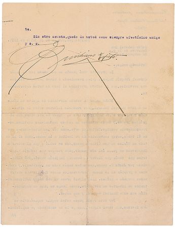 Lot #193 Emiliano Zapata: Zapata endorses the work of a fellow revolutionary: ?I am convinced of his loyalty to our cause? - Image 2