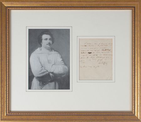 Lot #809 Honore de Balzac: Rare Balzac letter from the collection of William Randolph Hearst - Image 2