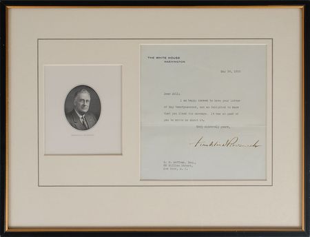 Lot #96 Franklin D. Roosevelt Typed Letter Signed - Image 2