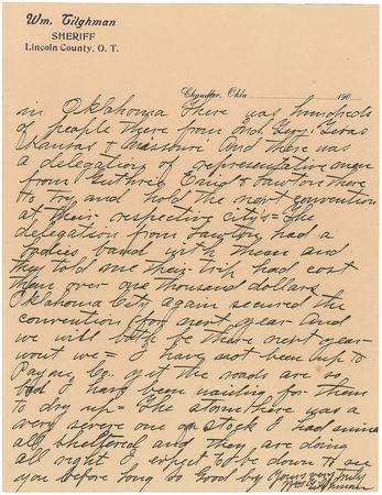 Lot #217 Bill Tilghman: “We had quite a fight but I won” - Image 2