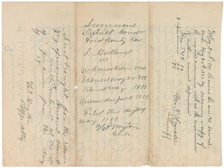 Lot #212 Bat Masterson: ?W. B. Masterson as Sheriff? accused of permitting a jail escape - Image 4