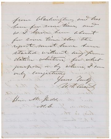 Lot #28 U. S. Grant: President Grant admits to confusion within the Internal Revenue Service - Image 2