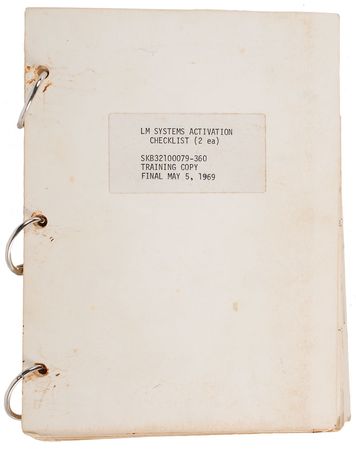 Lot #394 Apollo 10: Eisele’s training materials as A10 backup CMP - Image 2