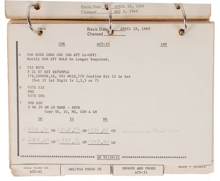 Lot #394 Apollo 10: Eisele’s training materials as A10 backup CMP - Image 4