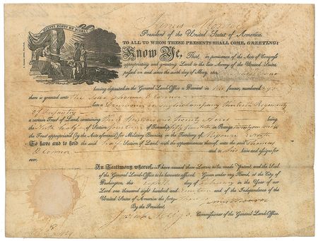 Lot #8 James Monroe Signed Document