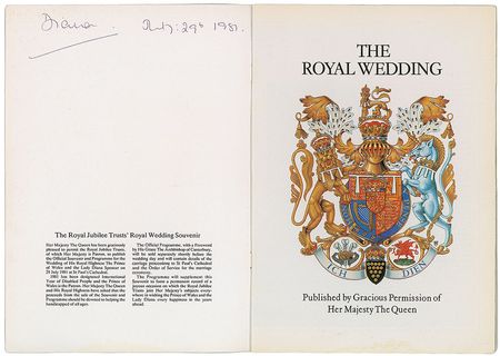 Lot #199 Princess Diana: Official Royal Wedding souvenir??Diana, July: 29th 1981? - Image 2