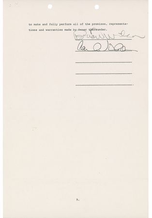 Lot #972 Beach Boys: Brian and Carl Wilson Signed Document - Image 2