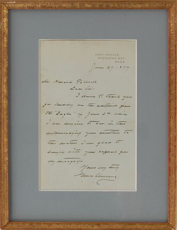 Lot #88 Grover Cleveland Handwritten Letter Signed - Image 1