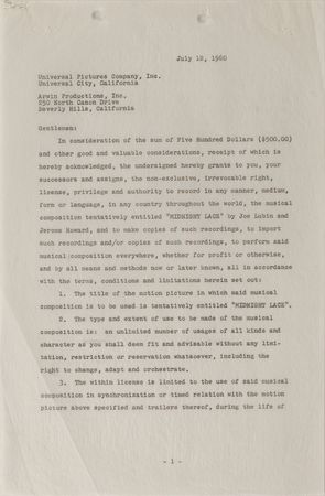 Lot #678 Hollywood Writers and Composers - Image 3