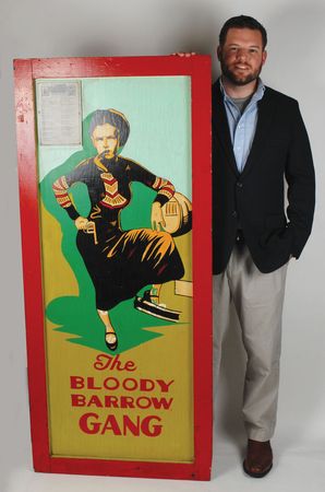 Lot #243 Bonnie and Clyde: Five-foot tall 1930s ?Death Car? exhibition sign - Image 3