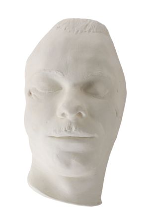 Lot #249 John Dillinger Death Mask and Photograph - Image 1