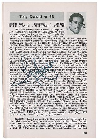 Lot #1167 Dallas Cowboys Media Guide - Image 1