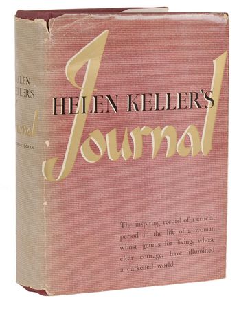 Lot #167 Helen Keller: Wonderfully inscribed first edition of Helen Keller’s Journal - Image 2
