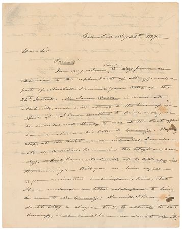 Lot #15 James K. Polk Handwritten Letter Signed - Image 1