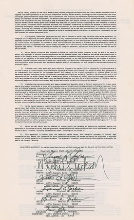 Lot #955 Michael Jackson Signed Document - Image 2