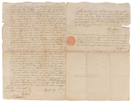 Lot #158 John Morton: Signed on July 11, 1776?exactly one week after adopting the Declaration - Image 2