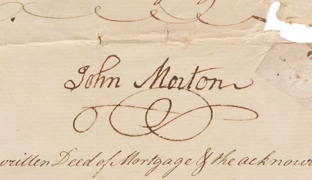 Lot #158 John Morton: Signed on July 11, 1776?exactly one week after adopting the Declaration - Image 3