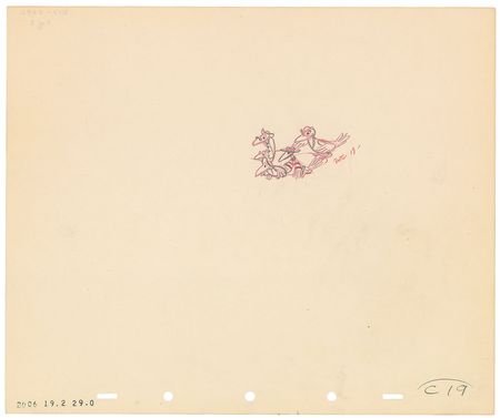 Lot #662 Dumbo, Crows, and Timothy Mouse production drawings from Dumbo Production Drawings - Image 2