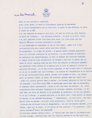 Lot #297 Prince Rainier of Monaco: Supervising Monaco?s entertainment industry - Image 1