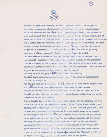 Lot #297 Prince Rainier of Monaco: Supervising Monaco?s entertainment industry - Image 4