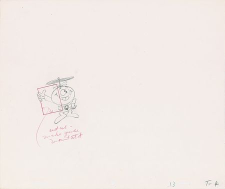 Lot #804 Quisp and Quake production cels and drawings from TV commercial - Image 3