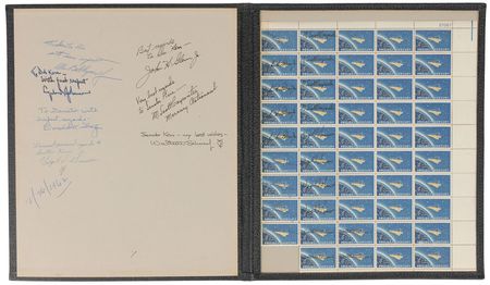 Lot #391 Project Mercury: Remarkable multi-signed Project Mercury presentation for a senator - Image 1